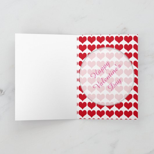 Red Hearts ~ Valentijnsdag Feestdagen Kaart (Binnen)