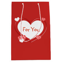 Red Hearts Valentijnsdag Gift Bag