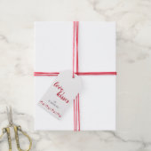 Red Hearts Valentijnsdag Gift Labels Cadeaulabel (Met Touw)