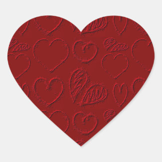 Red Hearts Valentijnsdag Hart Sticker