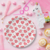 Red Hearts Valentijnsdag Love Papieren Bordje (Feest)