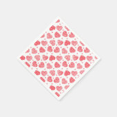 Red Hearts Valentijnsdag Love Servet (Hoek)