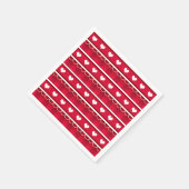 Red Hearts Valentijnsdag Pattern Servet (Hoek)