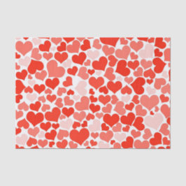 RED HEARTS Valentijnsdag Tissue Paper Tissuepapier