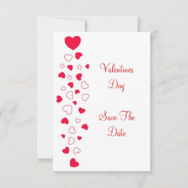 Red Hearts Valentijnsdag Wedding Bewaar de datum Save The Date