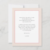 Red Hearts Vrijgezellenfeest Flat Dank u kaart (Achterkant)