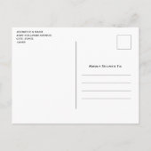 Red Hearts Whimsical Love Pattern Save the Date Uitnodiging Briefkaart (Achterkant)