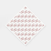 Red Hearts/White Standard Luncheon Napkin Servetten (Hoek)