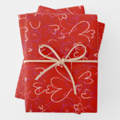 Red Hearts Wrapping Paper  (In situ)