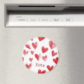 Red Hearts XOXO Love Magneet (Insitu (Vaatwasser))