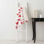 Red Hearts XOXO Love Sherpa Deken (In situ)