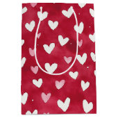 Red Hearts XOXO Medium Cadeauzakje (Voorkant)