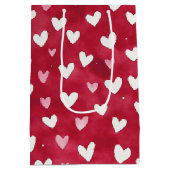Red Hearts XOXO Medium Cadeauzakje (Achterkant)