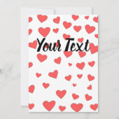 Red Heat Pattern met aangepaste tekst Kaart (Voorkant)