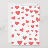 Red Heat Pattern met aangepaste tekst Kaart (Achterkant)