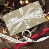 Red hebt jezelf een prettig kerstfeest satijnen lint