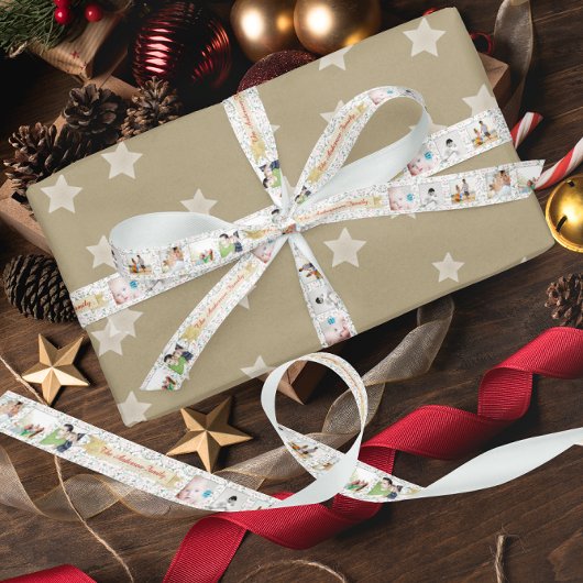 Red hebt jezelf een prettig kerstfeest satijnen lint