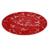 Red hebt jezelf een prettig kerstfeest snijplank (Hoek)