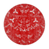 Red hebt jezelf een prettig kerstfeest snijplank (Voorkant)