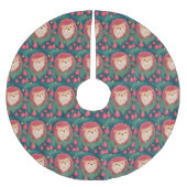 Red Hedgehog Haven Kerstboom Rok (Voorkant)