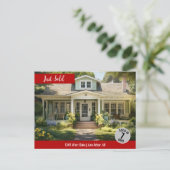 Red heeft net onroerend goed verkocht Marketing Lo Briefkaart (Staand voorkant)