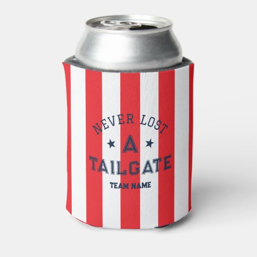 Red heeft nog nooit een Tailgate Custom Team Game  Blikjeskoeler (Blikje Achterkant)