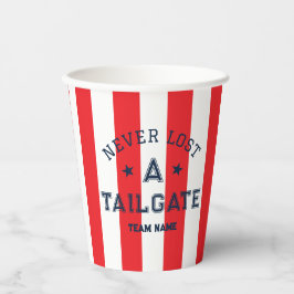 Red heeft nog nooit een Tailgate Custom Team Game Papieren Bekers
