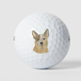 Red Heeler Australian Cattledog Golfballen