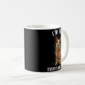 Red Heeler Christmas I'm Fine Everything Is Fine  Koffiemok (Voorkant rechts)