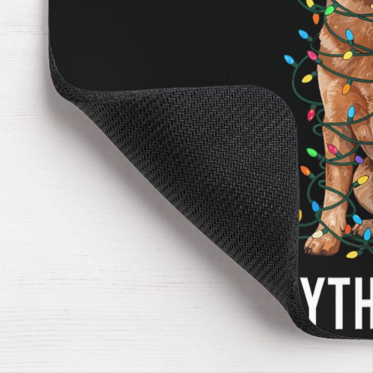 Red Heeler Christmas I'm Fine Everything Is Fine  Muismat (Hoek)