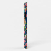 Red Heeler dog  florals navy Case-Mate iPhone Case (Achterkant/rechts)