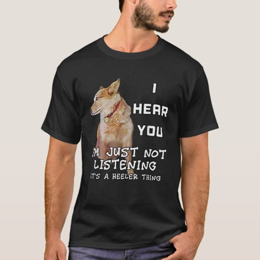 Red Heeler Hondenbezitters Rundvee Lovers Dog I Lo T-shirt (Voorkant)