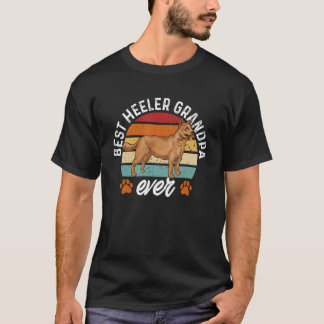 Red Heeler Papa Beste Heeler Opa Australische Kat T-shirt