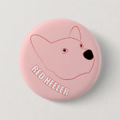 Red Heeler Ronde Button 5,7 Cm (Voorkant)