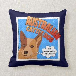 Red Heeler Super Hero Kussen