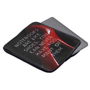 Red Heels Notitieboeken zijn als schoenen Laptop Sleeve