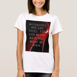 Red Heels Notitieboeken zijn als schoenen T-shirt
