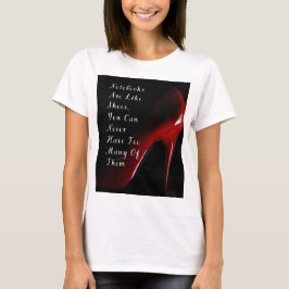 Red Heels Notitieboeken zijn als schoenen T-shirt