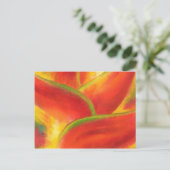 Red Heliconia Flower Art - Multi Briefkaart (Staand voorkant)