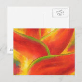 Red Heliconia Flower Art - Multi Briefkaart (Voorkant / Achterkant)