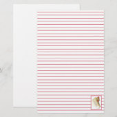 Red Hen Chicken Boerderij Animal Line Briefpapier (Voorkant / Achterkant)