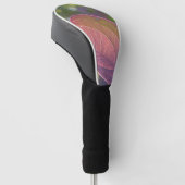 Red Herfst Leaf en Bokeh Golfheadcover (Schuin)