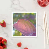 Red Herfst Leaf en Bokeh Servet (Insitu)