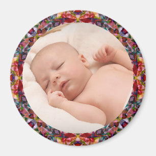 Red Herfst Lijst Baby Girl Grootouderfoto Magneet