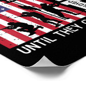 RED Herinner iedereen die de vlag Helikopter Mem v Poster (Hoek)