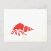 Red Hermit Crab Briefkaart (Voorkant)