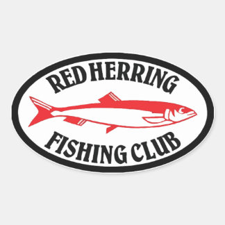 Red Herring Gevist Club Ovale Sticker