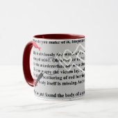 Red Herrings misdaadverhaal Mok (Voorkant links)