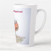 Red het behoud van de rode eekhoorn latte mok (Rechts)