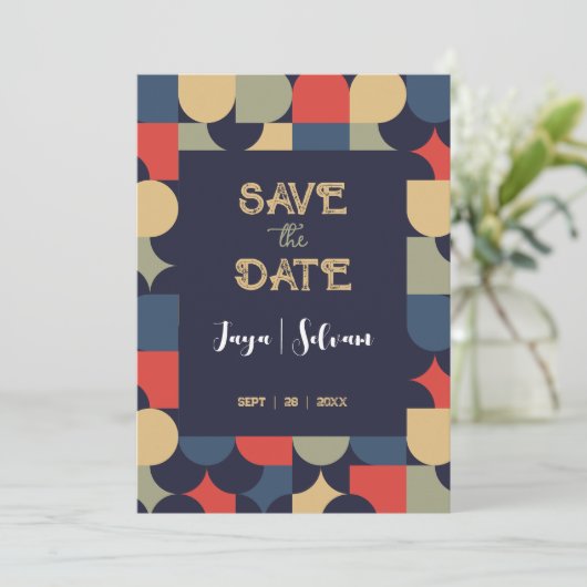 Red het feestje van de dag kaart (Staand voorkant)